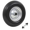 vidaXL Hj&oacute;l &aacute; Hj&oacute;lb&ouml;rur me&eth; &Ouml;xli Gegnheilt PU 4.00-8 390 mm