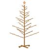 vidaXL Vi&eth;ar j&oacute;latr&eacute; me&eth; standi Br&uacute;nn 150 cm Heilur furutimbur