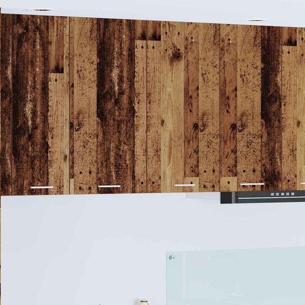 vidaXL Vegghengdur sk&aacute;pur me&eth; geymslu Gamalt timbur 80 x 31 x 80 cm