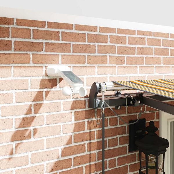 vidaXL R&uacute;&eth;ufegar me&eth; Marglitur 400 &times; 350 cm P&oacute;l&yacute;ester