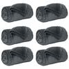 vidaXL &THORN;eppi 6 pcs D&ouml;kk gr&aacute; 130 x 150 cm Fl&iacute;s