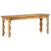 vidaXL Bekkur 110x35x45 cm Gegnheill Endurn&yacute;ttur Vi&eth;ur