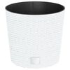 vidaXL Gr&oacute;&eth;urker Laus Innri Pottur Hv&iacute;tt 15 / 15,3 L PP Rattan