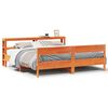 vidaXL R&uacute;mgrind &aacute;n D&yacute;nu Vaxbr&uacute;n 180x200 cm Gegnheil Fura