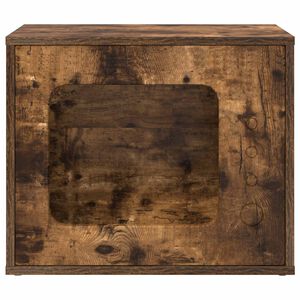 vidaXL Katta h&uacute;s Rau&eth;-eik 51 x 30 x 42 cm Samsettur vi&eth;ur