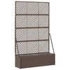 vidaXL Gar&eth;girt planter Br&uacute;nn 105 x 30 x 170 cm M&aacute;lmur