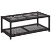 vidaXL Sk&oacute;bekkur Svartur 80x40x30 cm P&oacute;l&yacute;rattan