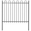 vidaXL Gar&eth;gir&eth;ing BOXTEL me&eth; St&aacute;lgrind 181x150 cm Sv&ouml;rt
