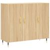 vidaXL Skenkur Sonoma 90x34x80 cm Samsettur Vi&eth;ur