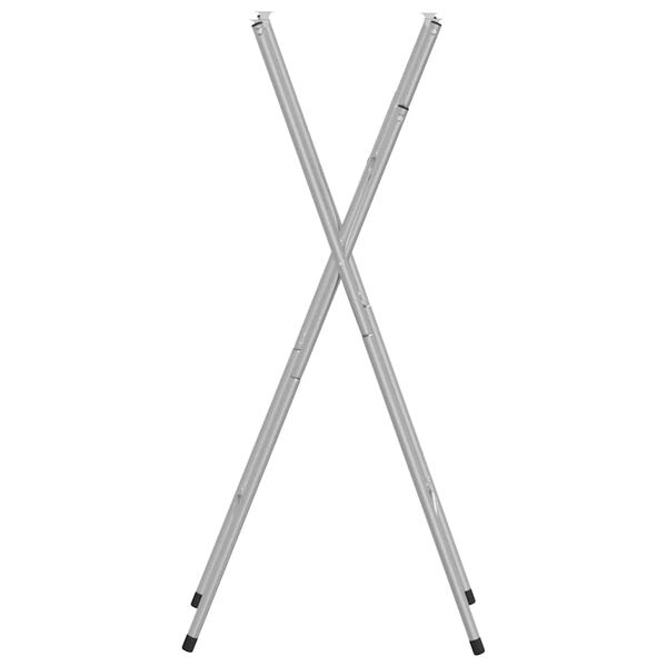 vidaXL Fætur fyrir Felliborð Silfurlitaðir 45x55x112 cm Sinkhúðað Stál