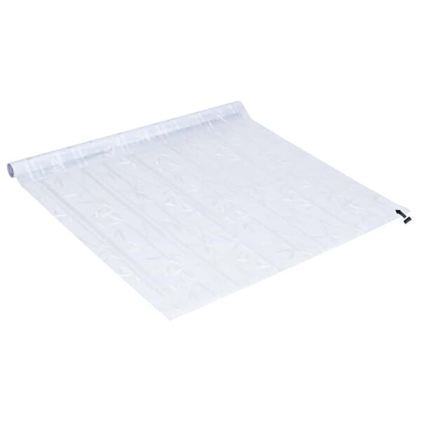 vidaXL Gluggafilmur Hrímaðar Bambusmynstur 45x500 cm PVC