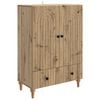 vidaXL Vi&eth;beinteyfla Handverkseik 66 x 34,5 x 95 cm Samsettur vi&eth;ur
