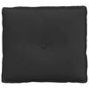 vidaXL Bakpúði Svartur 50 x 45 cm Mikrótrefjefni