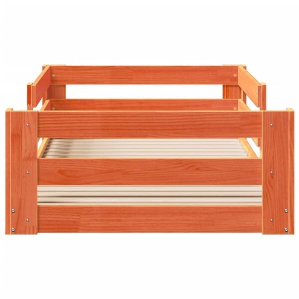 vidaXL R&uacute;mgrind &aacute;n D&yacute;nu Vaxbr&uacute;n 100x200 cm Gegnheil Fura