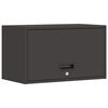 vidaXL Veggskaur fyrir b&iacute;lsk&uacute;r Svartur 60 x 33 x 35 cm
