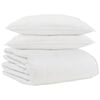 vidaXL Vetrar s&aelig;ng me&eth; kodda 3 pcs Hv&iacute;tt D&uacute;nfja&eth;rir