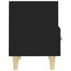 vidaXL Náttborð 2 stk. Svört 40x35x47 cm
