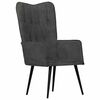 vidaXL Armst&oacute;ll &bdquo;Wingback&ldquo; Svartur Strigi