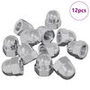 vidaXL Hex kastan&iacute;uhnappar 12 pcs Silfur m8 M&aacute;lmur