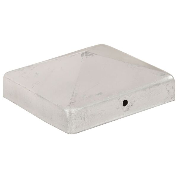 vidaXL P&yacute;ram&iacute;dahattar &aacute; Gir&eth;ingastaura 6 stk. Galvanisera&eth;ur M&aacute;lmur 91x91 mm