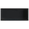 vidaXL Gr&oacute;&eth;urker me&eth; Hillu 2 stk 90x40x75 cm Svart P&oacute;l&yacute;rattan