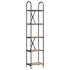 vidaXL Hilla Artisan Eik 40 x 30 x 183 cm Samsettur vi&eth;ur