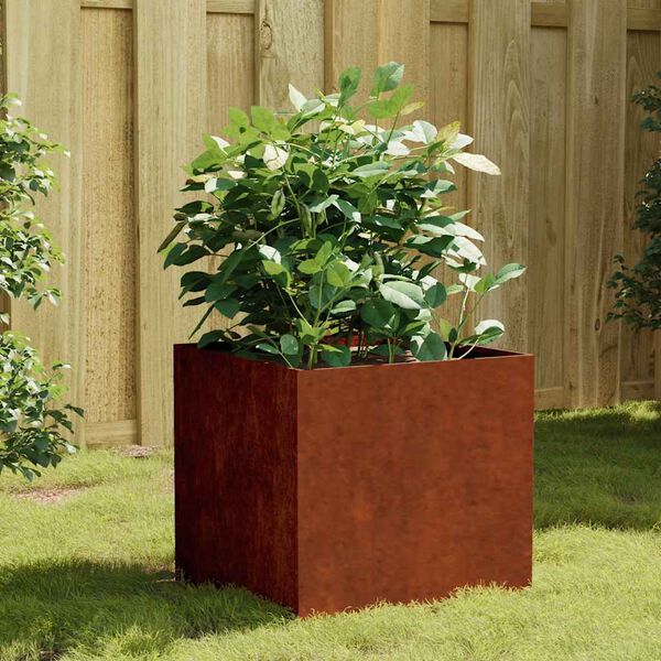 vidaXL Gr&oacute;&eth;urker 40x41x40 cm Corten St&aacute;l