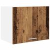 vidaXL Vegghengdur sk&aacute;pur Gamall vi&eth;ur og hv&iacute;t 50 x 31 x 40 cm