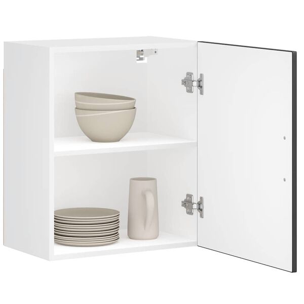 vidaXL Eldh&uacute;sveggsk&aacute;pur Porto Svartur Samsettur Vi&eth;ur