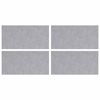 vidaXL Stigaplata R&eacute;tthyrningur 4 pcs Silfur 50 x 25 cm &Aacute;l