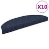 vidaXL Stigamottur sj&aacute;lfl&iacute;mandi 10 stk 65x21x4 cm bl&aacute;ar h&aacute;lfhringlaga st&oacute;rar