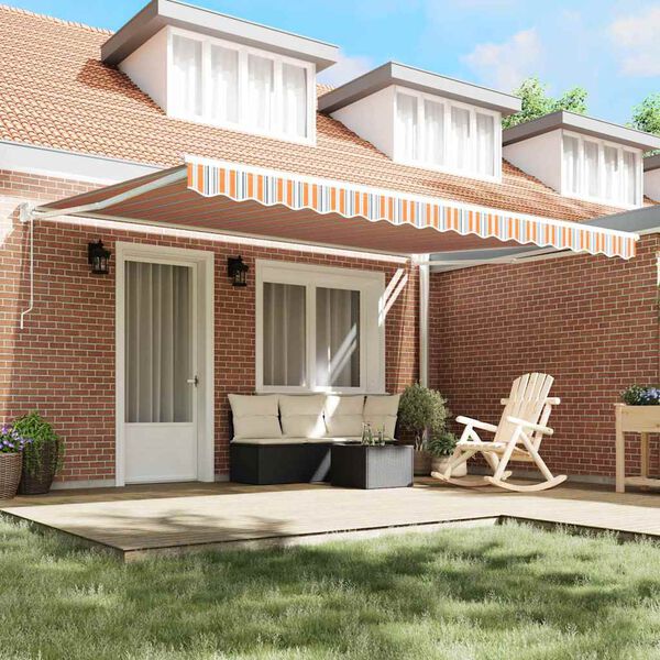 vidaXL H&aelig;gt a&eth; draga saman skyggni Marglitur 450 &times; 300 cm