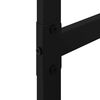 vidaXL Eliviðargrind Svartur 50x30x209 cm Stál