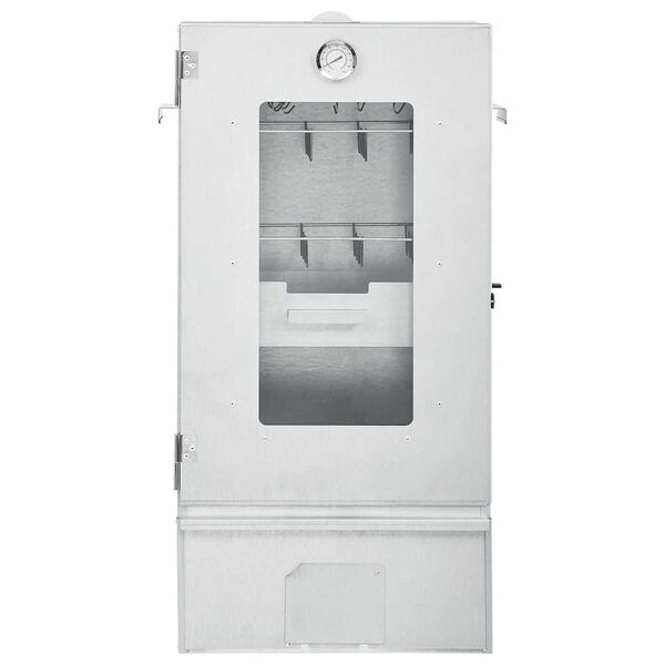 vidaXL BBQ Reykofn me&eth; Bor&eth; Sinkh&uacute;&eth;a&eth; St&aacute;l