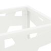 vidaXL Regnhlífastendur Hvítt 15.5 x 15.5 x 49 cm metal