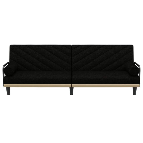 vidaXL Svefns&oacute;fi me&eth; Armhv&iacute;lum Svart &Aacute;kl&aelig;&eth;i