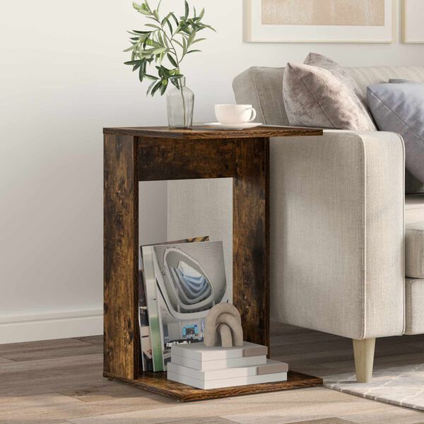 vidaXL Hli&eth;arbor&eth; Rau&eth;-eik 40 x 38 x 62,5 cm Samsettur vi&eth;ur