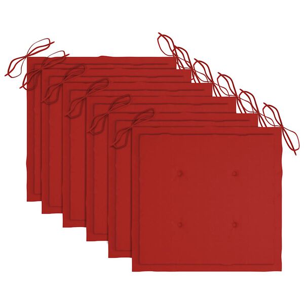 vidaXL fellanlegir &uacute;tist&oacute;lar 6 stk me&eth; p&uacute;&eth;um Gegnheill Akas&iacute;uvi&eth;ur