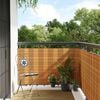 vidaXL Svalaskilr&uacute;m Lj&oacute;sbr&uacute;nt 400x90 cm P&oacute;l&yacute;rattan