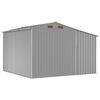 vidaXL Garðskýli Grátt 277x279x179 cm Galvaníserað Stál