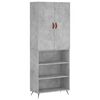 vidaXL H&aacute;r Sk&aacute;pur Steypugr&aacute;r 69,5x34x180 cm Samsettur Vi&eth;ur