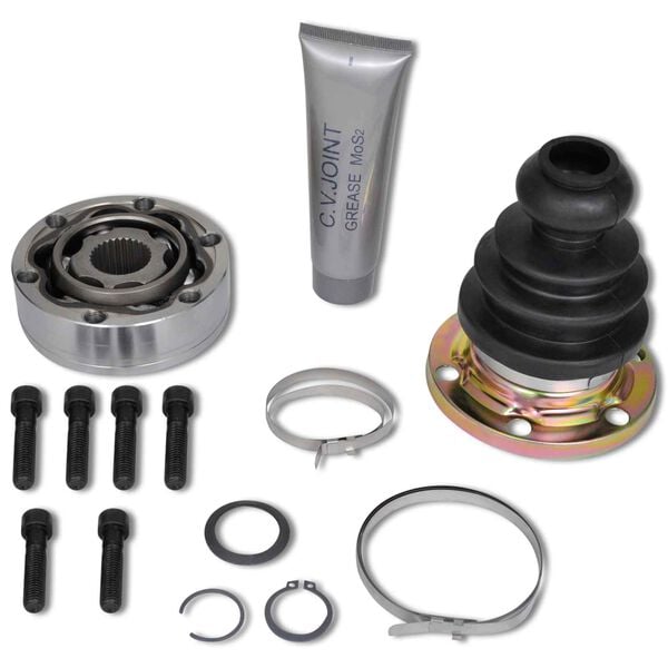 vidaXL Akstur sett Svartur M&aacute;lmur