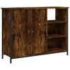 vidaXL Skenkir Reyklitu&eth; Eik 100x33x75 cm Samsettur Vi&eth;ur