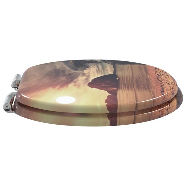 vidaXL Mj&uacute;kur loka&eth; setti fyrir salerniss&aelig;ti Appels&iacute;nugulur 44 x 38 cm