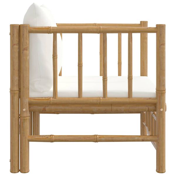 vidaXL Gar&eth;s&oacute;fi me&eth; Rj&oacute;mahv&iacute;tum P&uacute;&eth;um Bambus