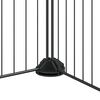 vidaXL 8-panela Gæludýrabúr Svart 35x35 cm Stál