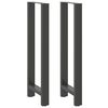 vidaXL barbor&eth;sf&aelig;tur antras&iacute;t 2 stk 40x(110-111) cm st&aacute;l