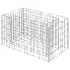 vidaXL Gabion Grj&oacute;tkassi Upph&aelig;kka&eth; Bl&oacute;maker S&iacute;nkh&uacute;&eth;a&eth; st&aacute;l 90x50x50 cm