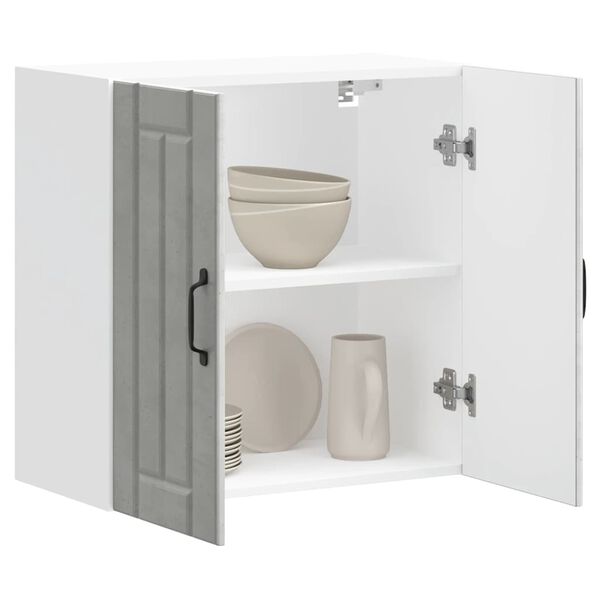 vidaXL Eldh&uacute;sveggsk&aacute;pur Lucca Steypugr&aacute;r Samsettur Vi&eth;ur