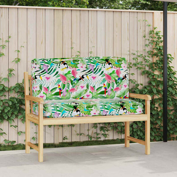 vidaXL P&uacute;&eth;i Bl&oacute;m Marglitur 120 x 50 x 12 cm Oxford efni